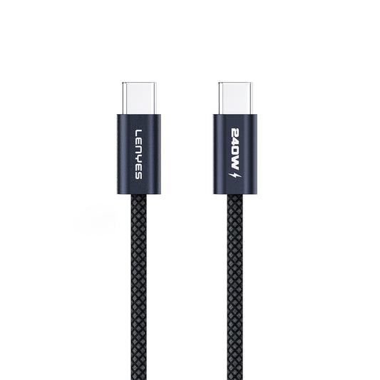 Lenyes LC522 Type-C to Type-C Hızlı Şarj Özellikli Data ve Şarj Kablosu 240W 1.2M