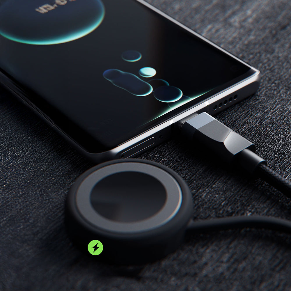 Lenyes LC541 USB-A + Type-C to Lightning – Type-C – Akıllı Saat Şarj Kablosu 60W 1M Siyah