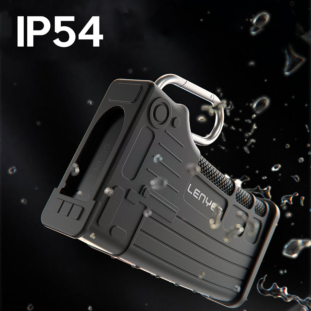 Lenyes LCR03 Type-C Kablolu Su Geçirmez Çoklu Kart Depolama ve Okuyucu Kutusu 10 Gbps Siyah