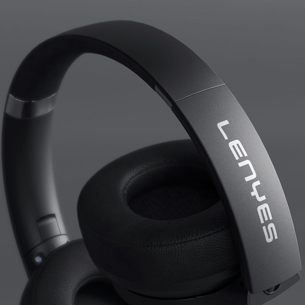 Lenyes LH26 Katlanabilir Tasarımlı ANC Özellikli Kulak Üstü Bluetooth Kulaklık v5.4 Siyah