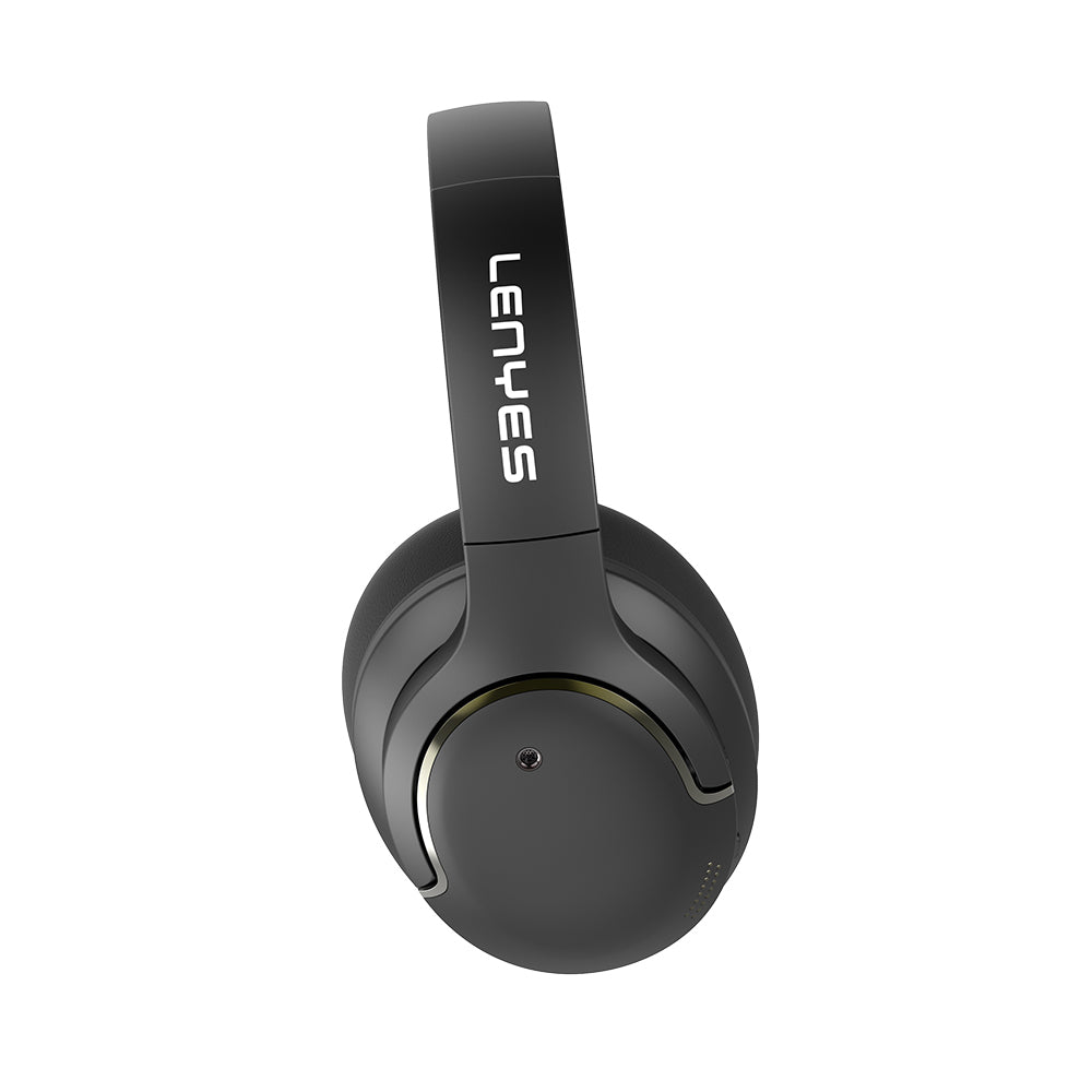 Lenyes LH61 Katlanabilir Tasarımlı TWS Kulak Üstü Bluetooth Kulaklık v5.4 Krem