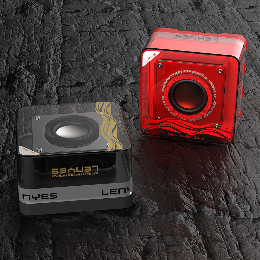 Lenyes S222 Mini TWS Kablosuz Bluetooth Hoparlör v5.3 5W Siyah