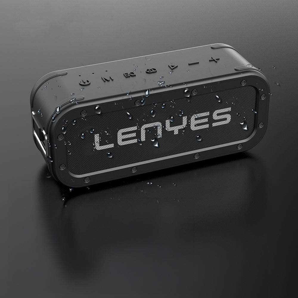 Lenyes S822 Powerbank Özellikli TWS Bluetooth Speaker Hoparlör v5.0 Siyah