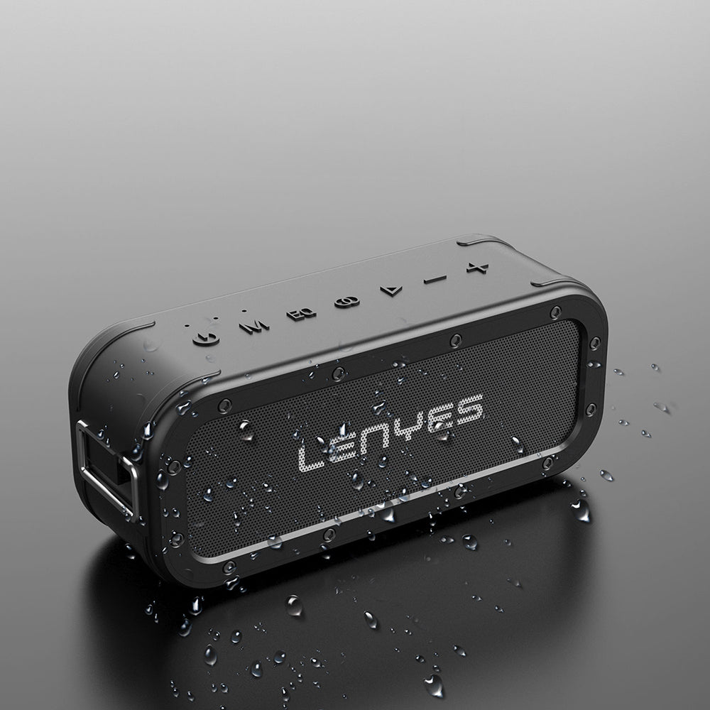 Lenyes S822 Powerbank Özellikli TWS Bluetooth Speaker Hoparlör v5.0 Siyah