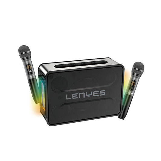 Lenyes S859 RGB Işıklı Çift Mikrofonlu TWS Bluetooth Speaker Hoparlör v5.3