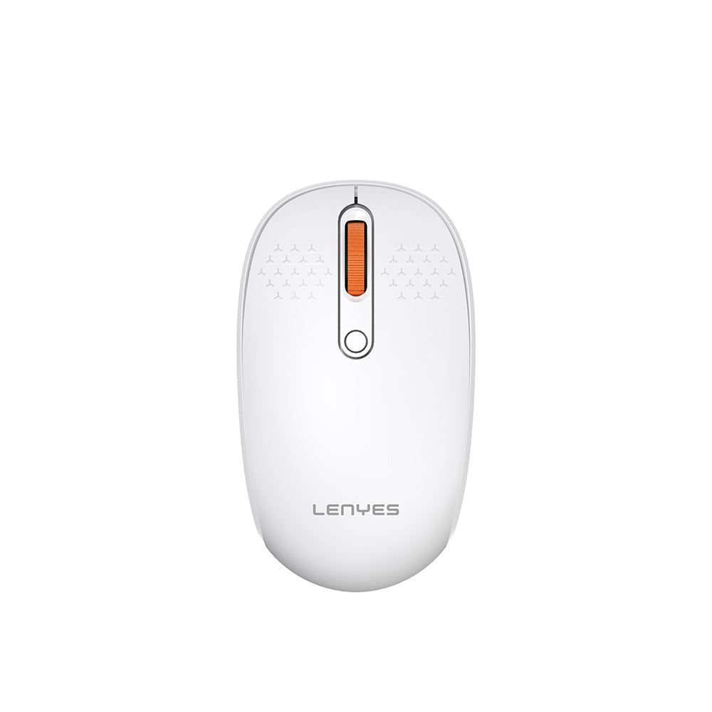 Lenyes WS101 Sessiz Buton Tasarımlı Ergonomik 2.4G Kablosuz Mouse 1600 DPI Beyaz