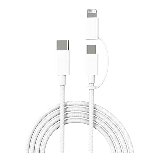 Micflip A22 2in1 PD Type-C to Type-C + Lightning MFI Sertifikalı Data ve Şarj Kablosu 240W 1M