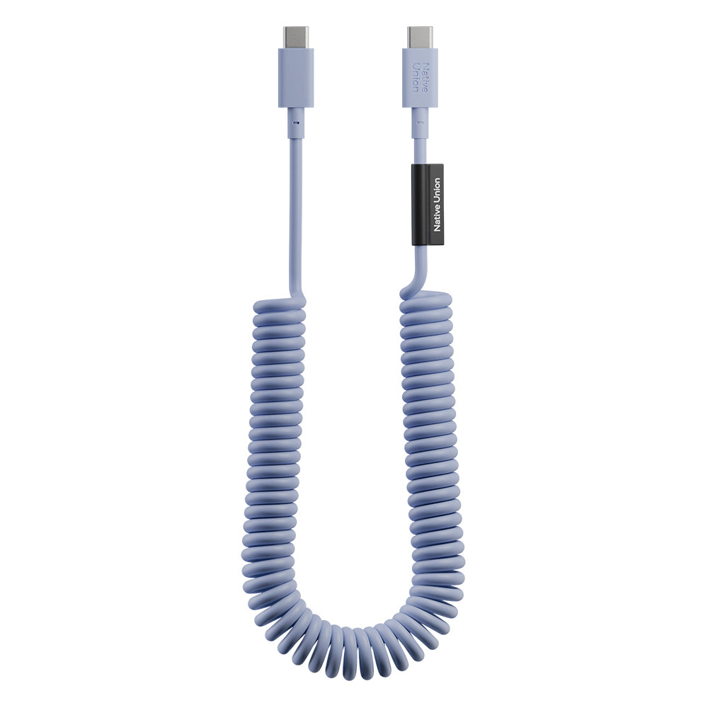 Native Union POP Serisi Type-C to Type-C Spiralli Şarj Kablosu 60W 2.4M