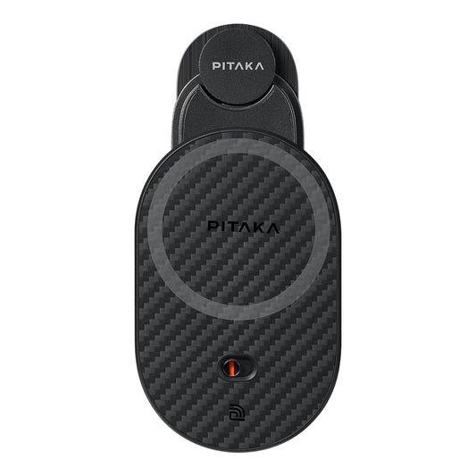 Pitaka MagEZ Pro 2 M-safe Şarj Özellikli Qi2 Tesla Model Y ve Model 3 Uyumlu Aramid Fiber Araç Telefon Tutucu
