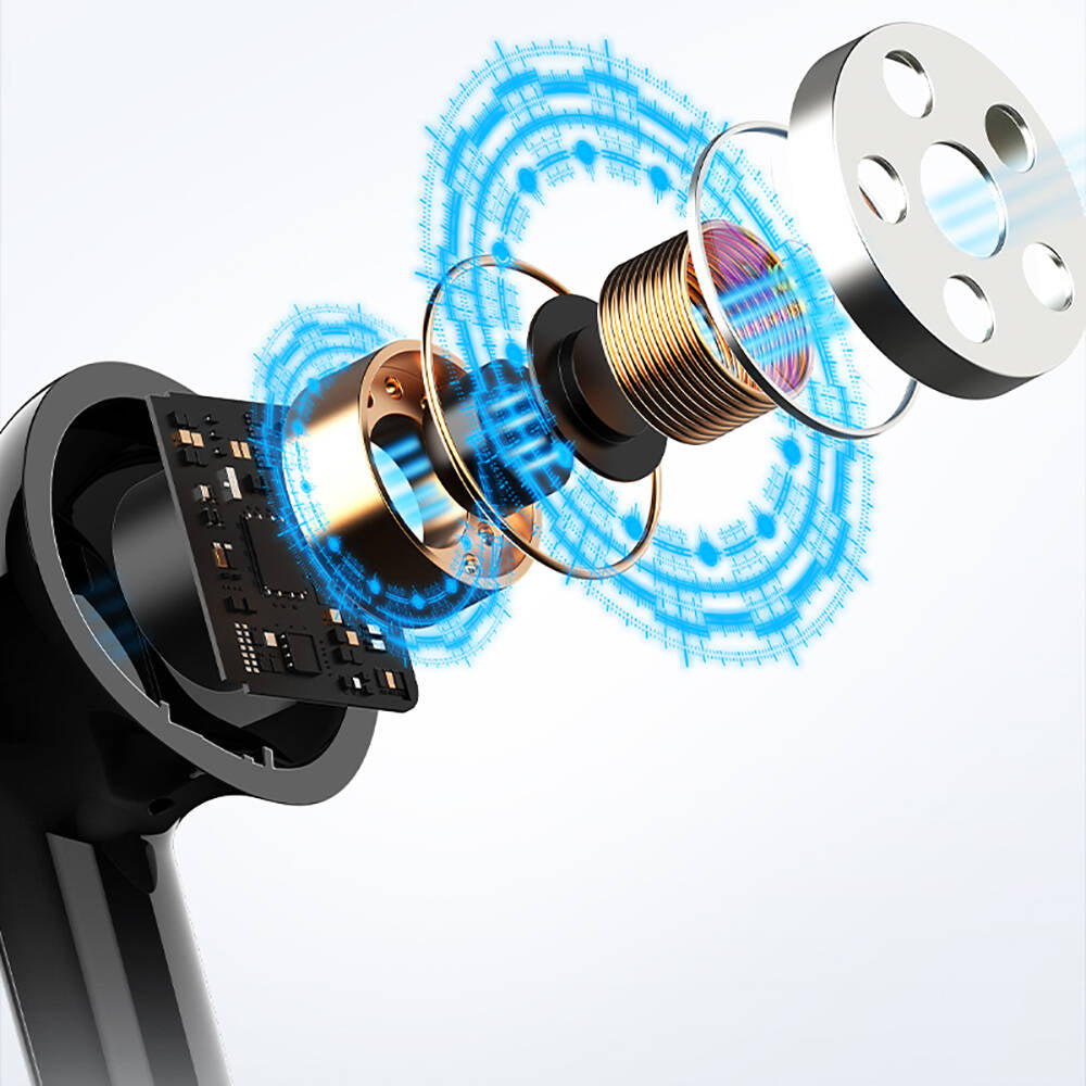 Recci REP-W53 Schumann Serisi TWS Kulak İçi Bluetooth v5.3 Kulaklık Gri