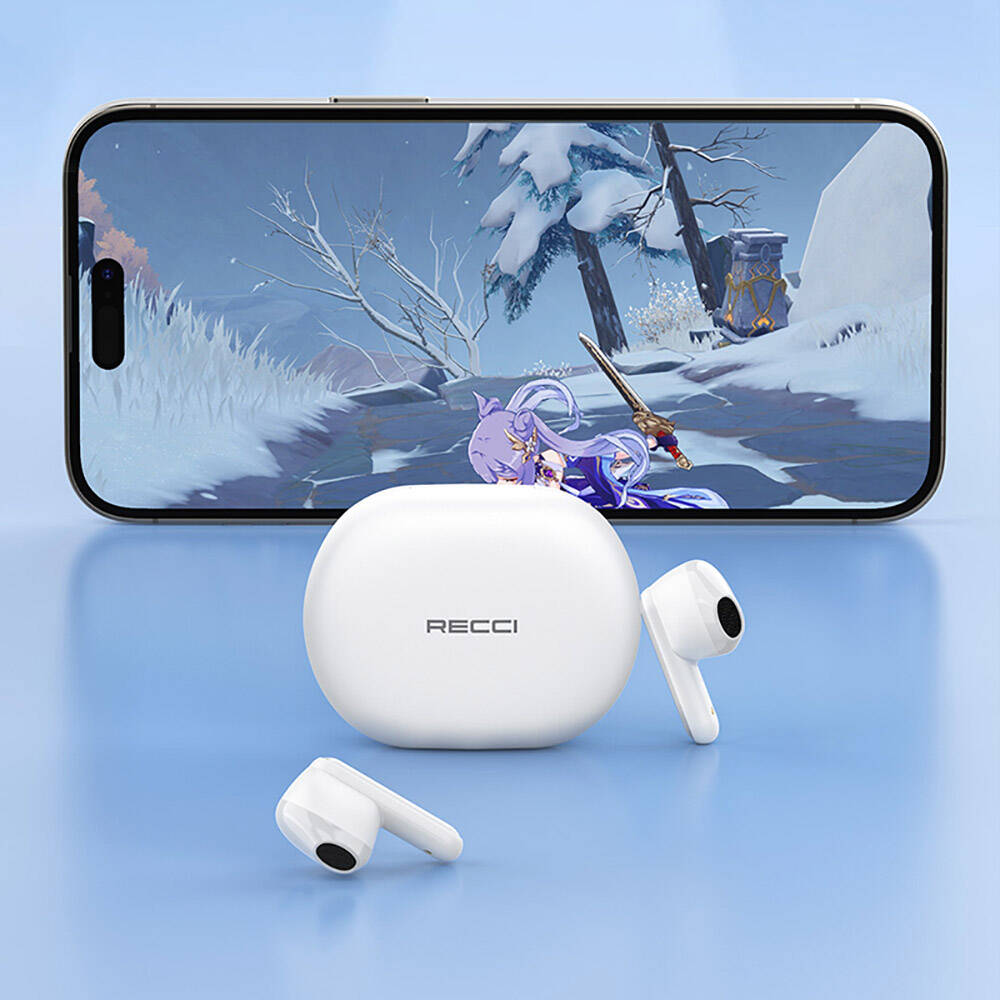 Recci REP-W78 Shell Serisi TWS Kulak İçi Bluetooth v5.3 Kulaklık Beyaz
