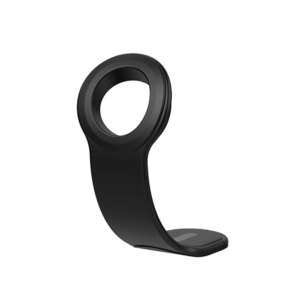 Recci RHO-C40 Magnetik Magsafe Uyumlu Bükülebilen Eğimli ve Düz Zemin Araç Telefon Tutucu Siyah