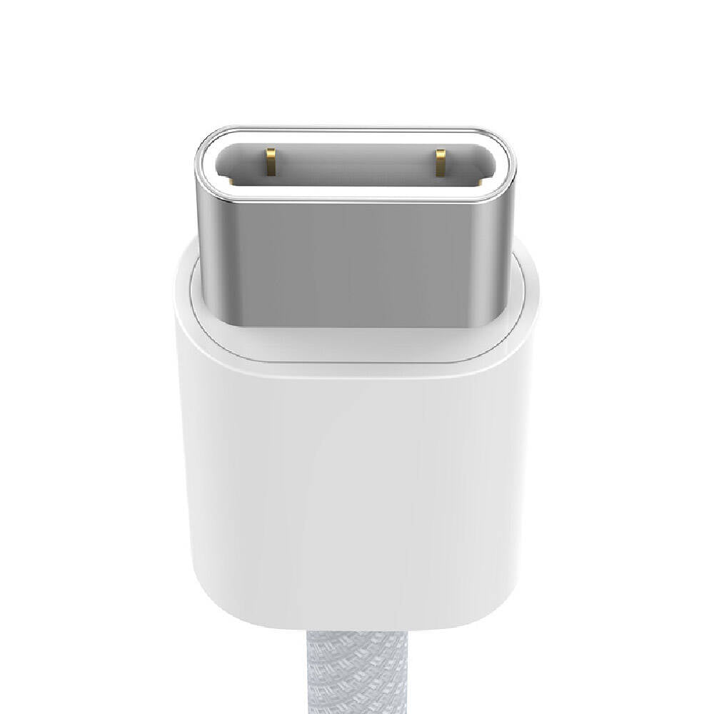 Recci RS15CC Nature Serisi 60W Hızlı Şarj Özellikli Type-C To Type-C PD Kablo 2M Beyaz
