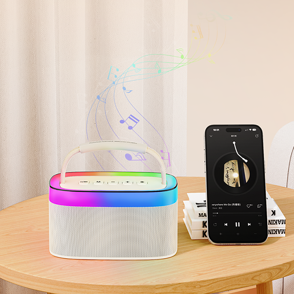 Recci RSK-W40 Phantom Serisi Taşınabilir Kablosuz Bluetooth Hoparlör Beyaz