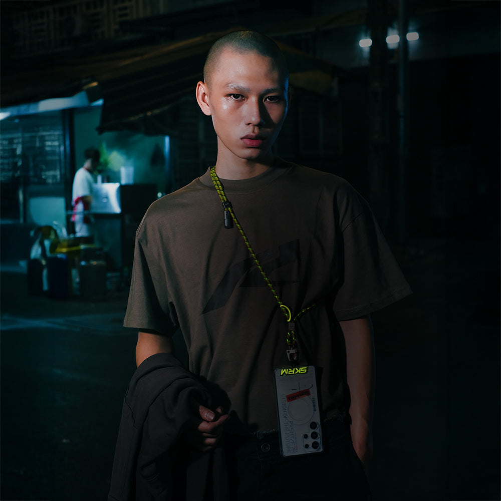 Skinarma DynoVE Serisi Type-C to Type-C Askı İpi Tasarımlı Şarj ve Data Kablosu Yeşil