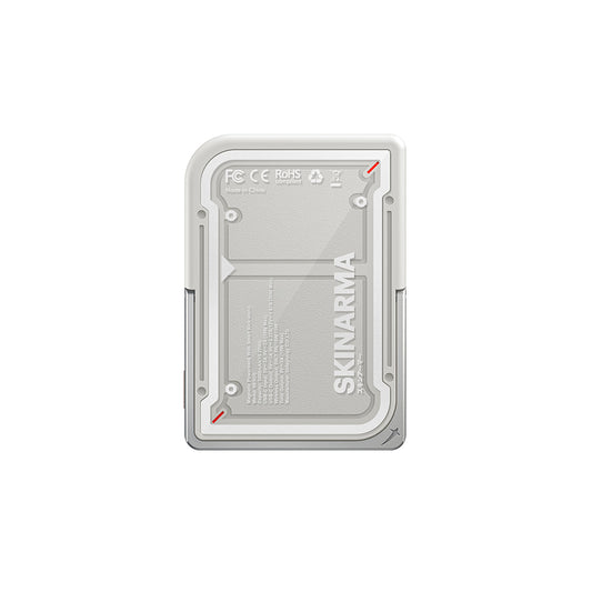 Skinarma Nexus Mecha Kablosuz ve PD Hızlı Şarj Özellikli Metal Standlı Taşınabilir Powerbank 20W 5000mAh Açık Gri