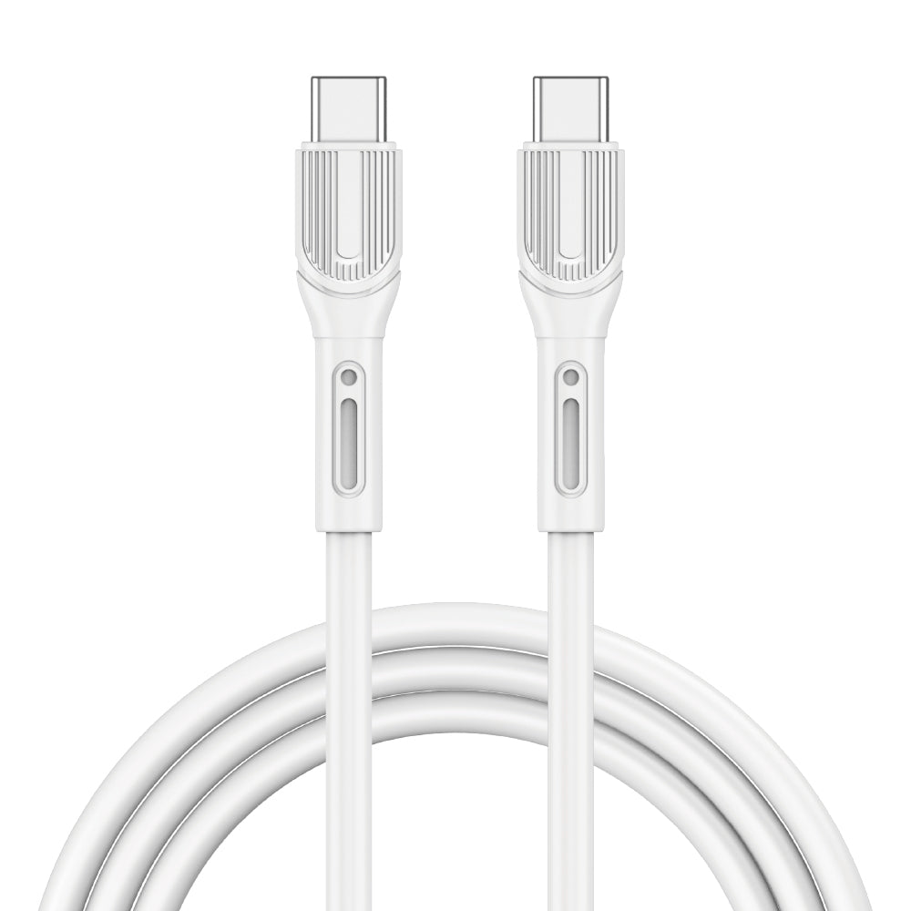 Wiwu Armor Wİ-C005 Kablo Ucu Korumalı Tasarım 100W Hızlı Şarj Özellikli Type-C To Type-C PD Kablo 1M Siyah