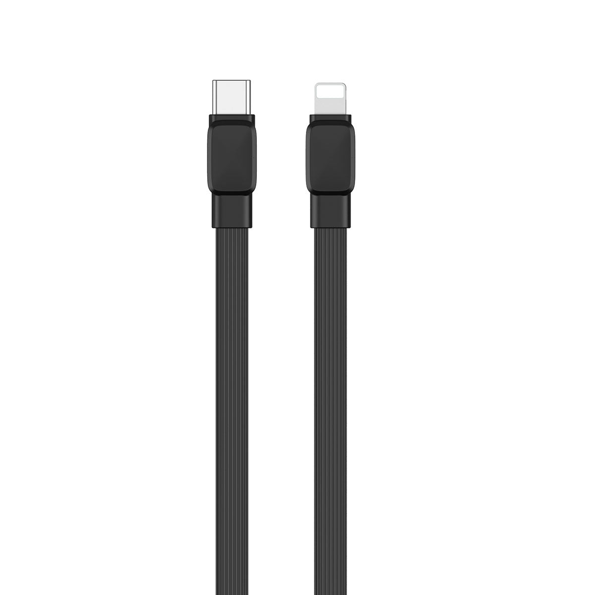 Wiwu Bravo Wİ-C004 Yassı Tasarım 20W Hızlı Şarj Özellikli Type-C to Lightning PD Kablo 1M Beyaz