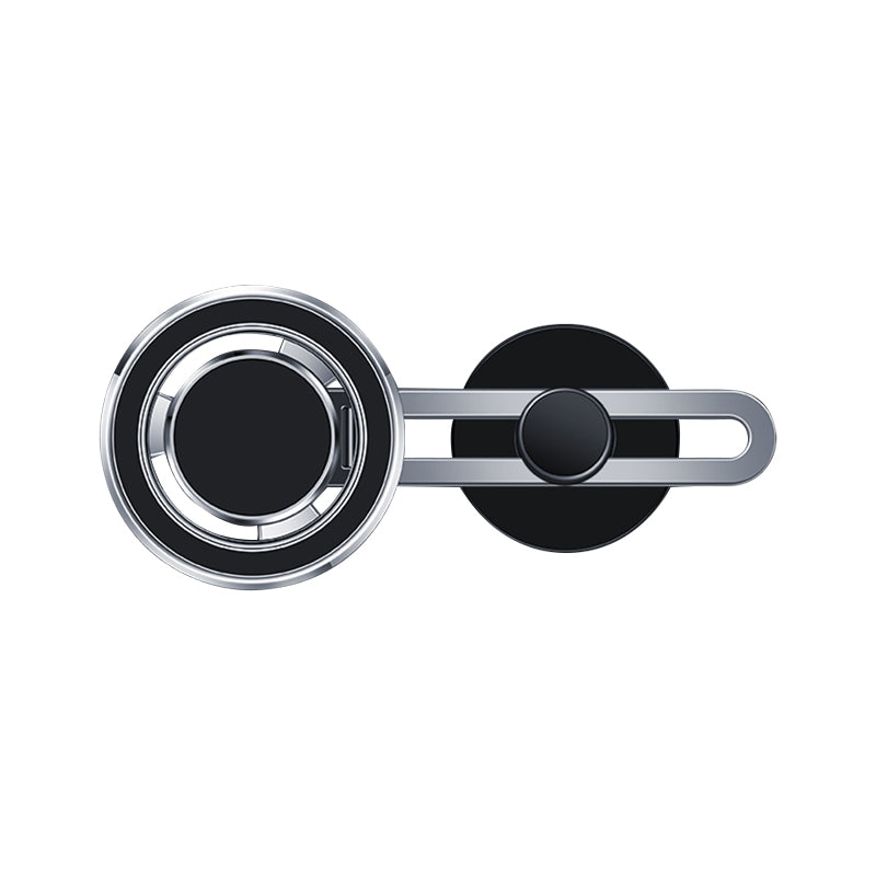 Wiwu CH025 360 Derece Dönebilen Magnetik Düz Zemin Versiyon Araç Telefon Tutucu Gümüş