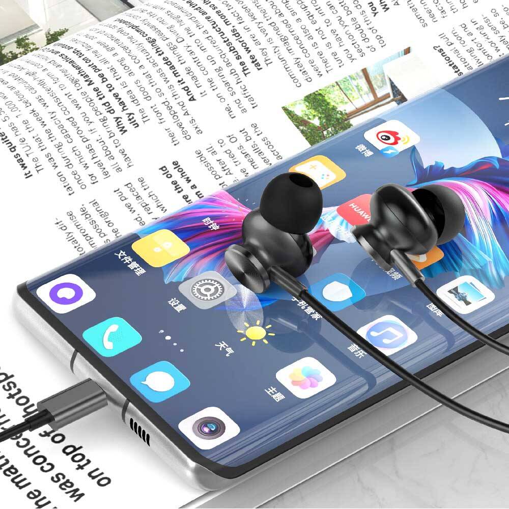 Wiwu EB315 Hi-Fi Ses Kaliteli Type-C Kulakiçi Kulaklık Gri