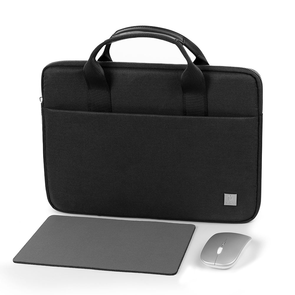 Wiwu Genius Combo Serisi 3in1 15.6 inç Laptop Çantası & Kablosuz Mouse & Mouse Pad Set Siyah