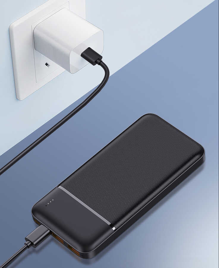 Wiwu JC-19 PD Hızlı Şarj Özellikli Şarj Göstergeli Powerbank 20W 10000mAh Beyaz