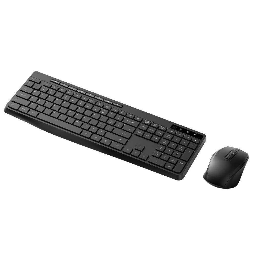 Wiwu KM-01 Kablosuz Ofis Klavye ve Mouse Combo Set Siyah