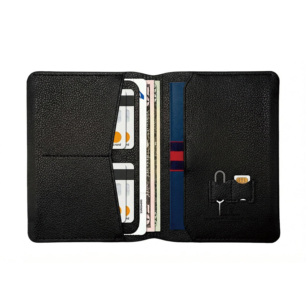 Wiwu Master Passport Wallet Pasaport RFID Özellikli Kart ve Sim Bölmeli PU Deri Cüzdan