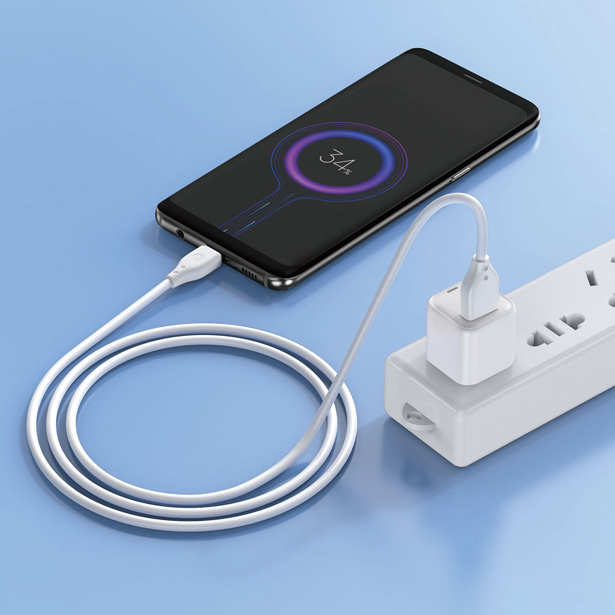 Wiwu Pioneer Wİ-C001 Ultra Esnek Type-C Usb Kablo 1M Beyaz