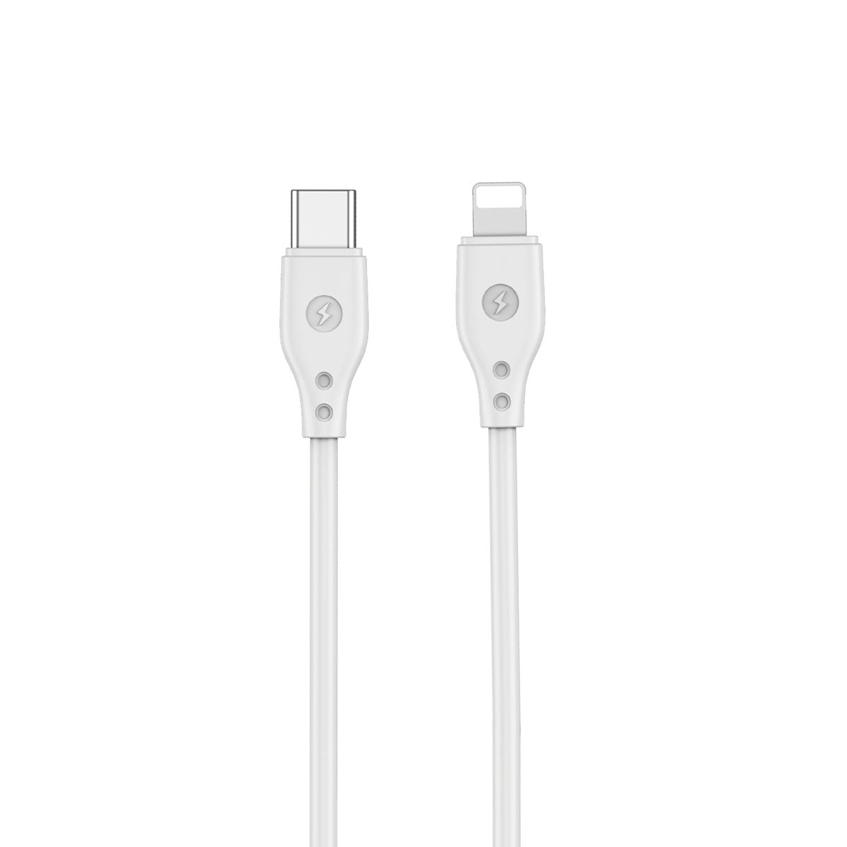 Wiwu Pioneer Wİ-C002 Ultra Esnek 30W Hızlı Şarj Özellikli Type-C to Lightning PD Kablo 1M Beyaz