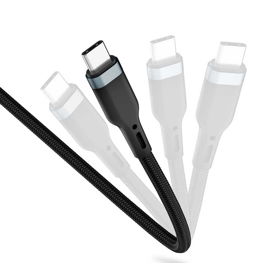 Wiwu Platinum Serisi PT04 PD To Lightning Kablo 0.3M Siyah