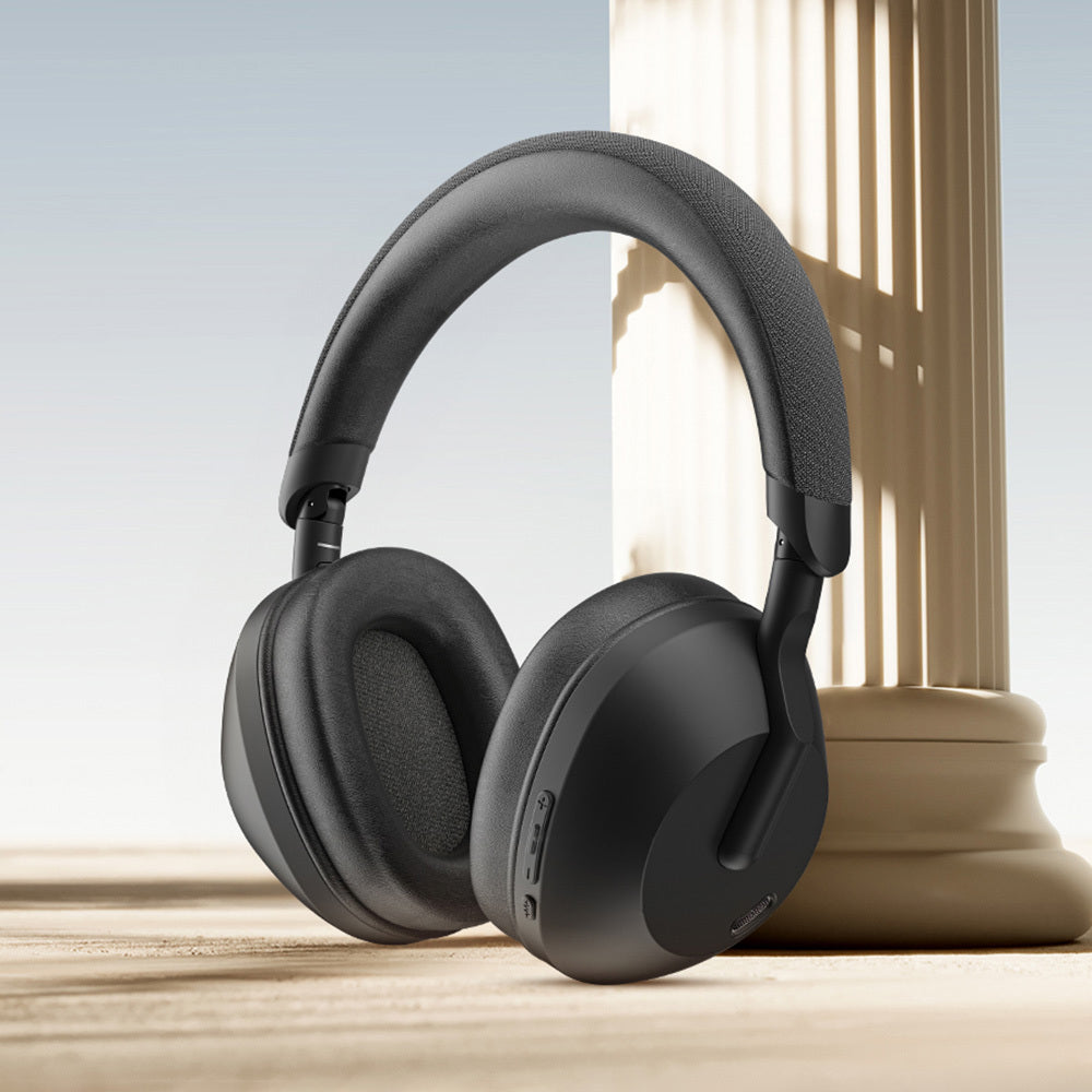 Wiwu TD-09 Solar Enerjili ANC Özellikli Katlanabilir Ayarlanabilir Kulak Üstü v5.3 Bluetooth Kulaklık Beyaz