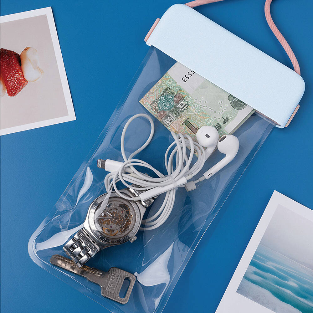 Wiwu Universal Su Geçirmez Kılıf Aqua Waterproof Max 6.9 inç IPX8 Sertifikalı Siyah