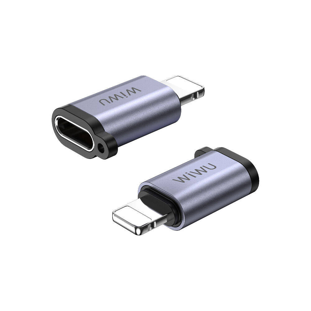 Wiwu Wi-C031 Concise Serisi 3in1 Type-C to USB-A/Micro Usb/Lightning Adaptör Paketi Gri