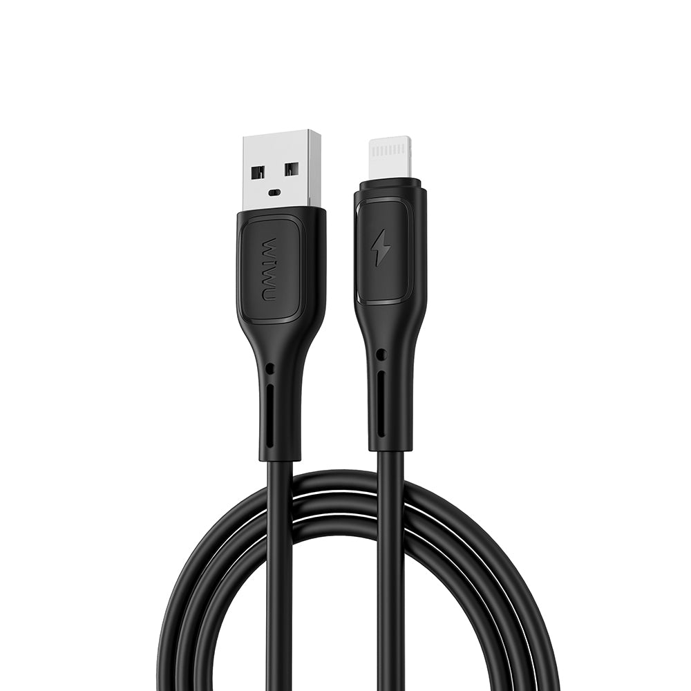Wiwu Wi-C042E Starlink Serisi USB-A to Lightning Hızlı Şarj Özellikli Data ve Şarj Kablosu 2.4A 1M Siyah
