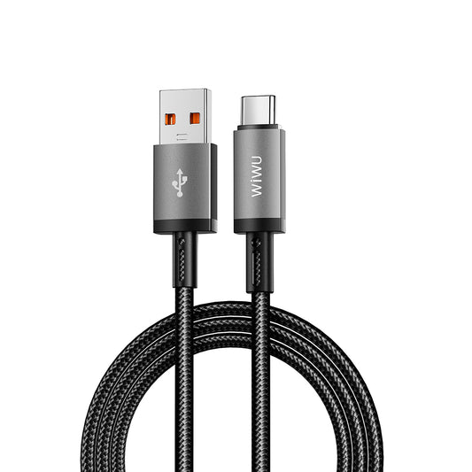 Wiwu Wi-C054 Titanlink Serisi USB-A to TYPE-C Hızlı Şarj Özellikli Data ve Şarj Kablosu 1M