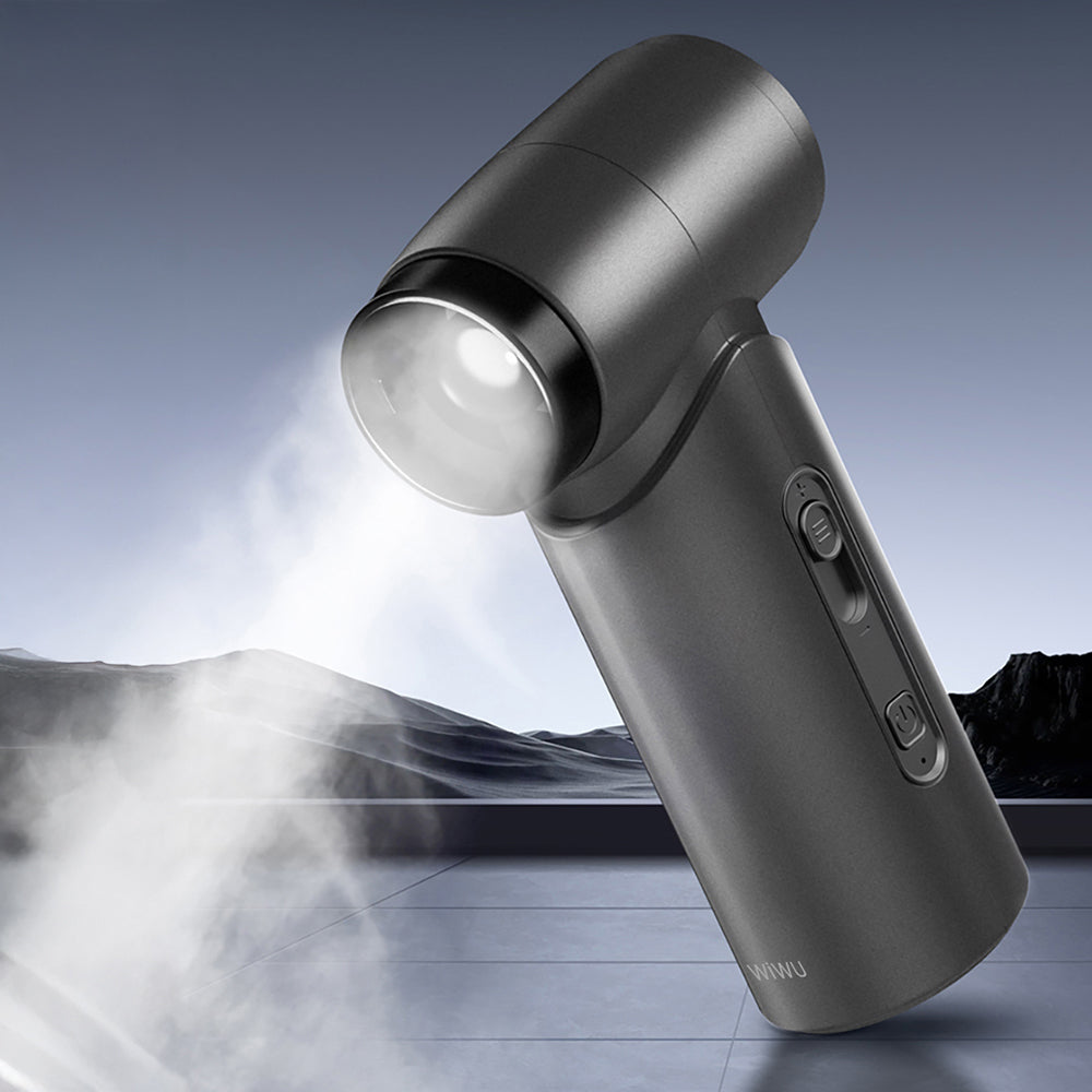 Wiwu Wi-FS015 Üfleme-Emme-Vakumlama ve Şişirme 5in1 Elektrikli Oto Araç Süpürgesi 50000PA Gri