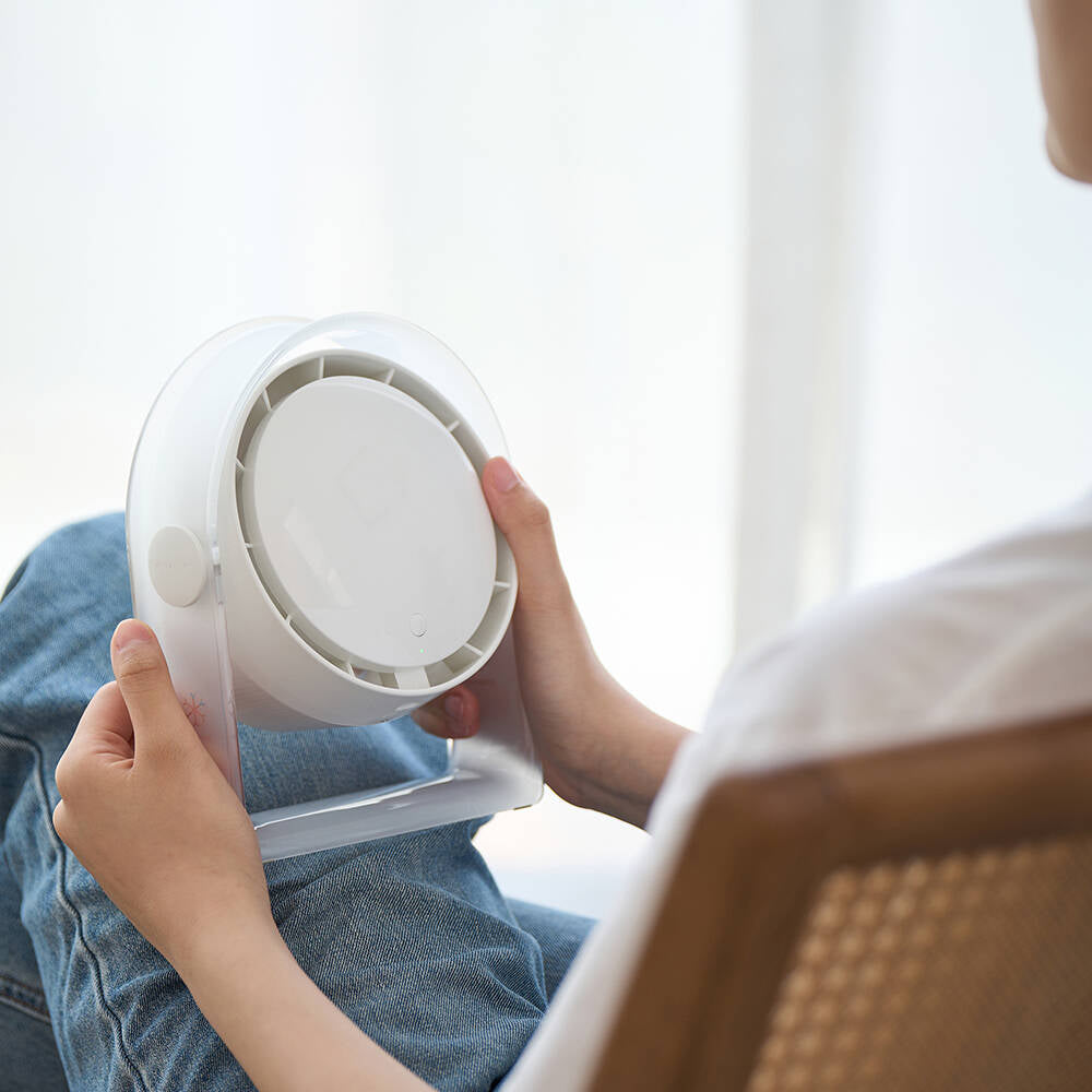 Wiwu Wi-FS07 Snow Serisi Soğutuculu Taşınabilir Standlı Turbo Masaüstü Fan Beyaz