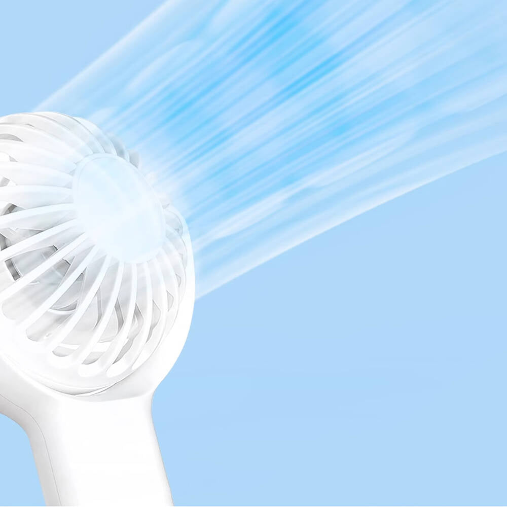 Wiwu Wi-FS08 Bubble Serisi Stand Olabilen Askılıklı Portatif Mini Vantilatör Soğutucu El Fanı Beyaz