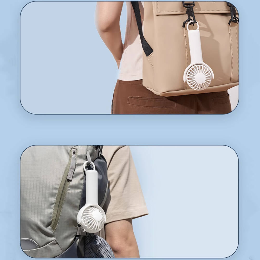 Wiwu Wi-FS08 Bubble Serisi Stand Olabilen Askılıklı Portatif Mini Vantilatör Soğutucu El Fanı Beyaz