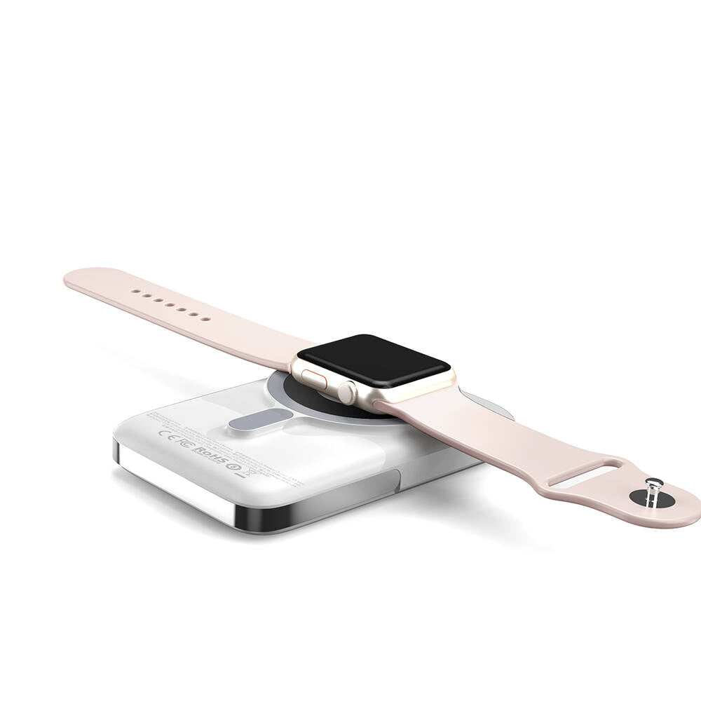 Wiwu Wi-P018 Elite Serisi Led Ekranlı Magsafe Powerbank Wireless 15W 10000mAh Gri