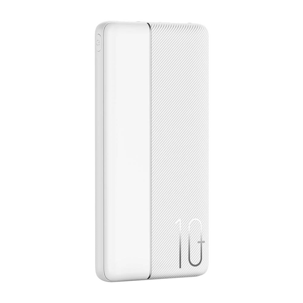 Wiwu Wi-P032 Dual USB-A ve Type-C PD LED Işık Göstergeli Taşınabilir Powerbank 10000mAh Beyaz
