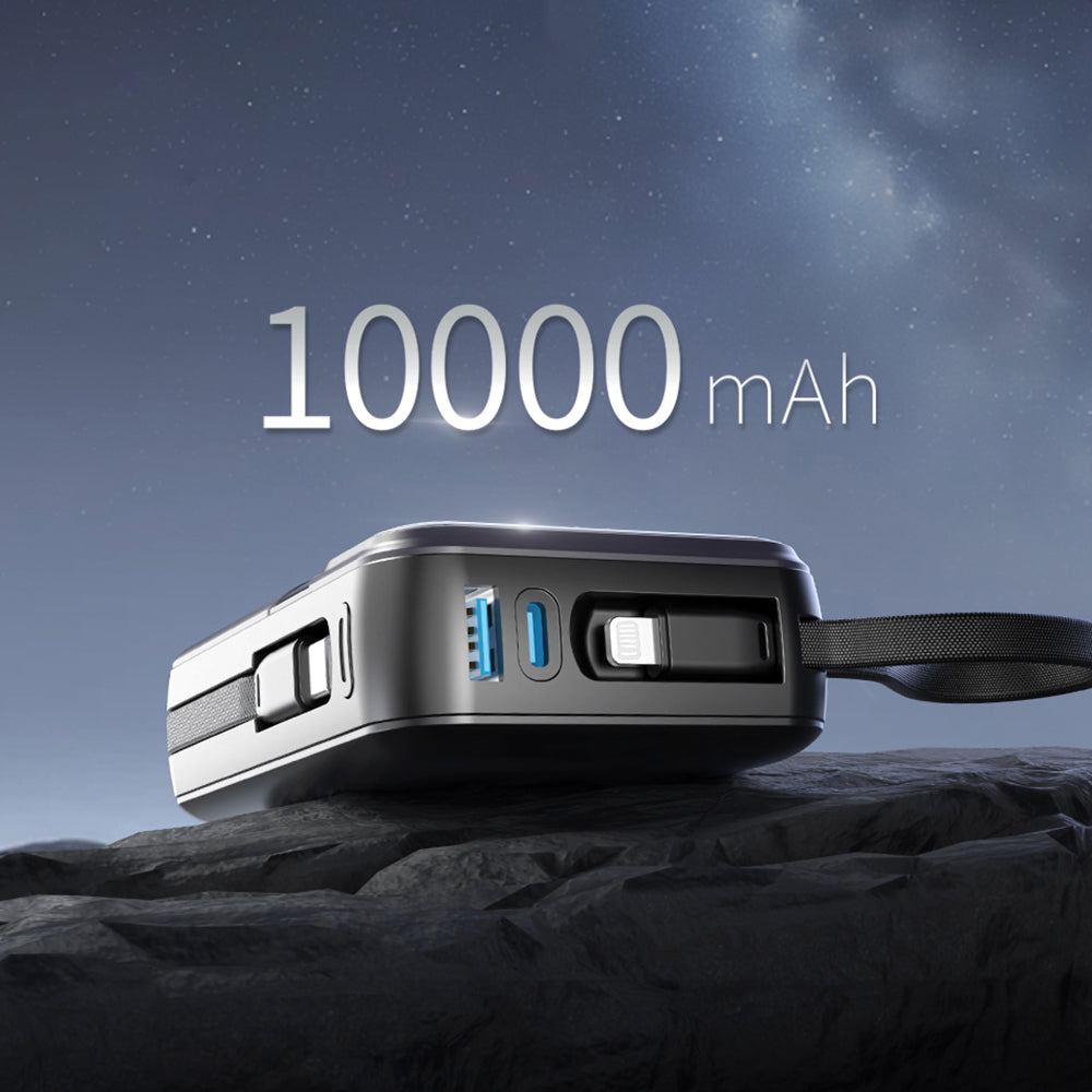 Wiwu Wi-P052 Galaxy Serisi Type-C Lightning Çıkışlı Taşınabilir Powerbank PD 35W 10000mAh Beyaz