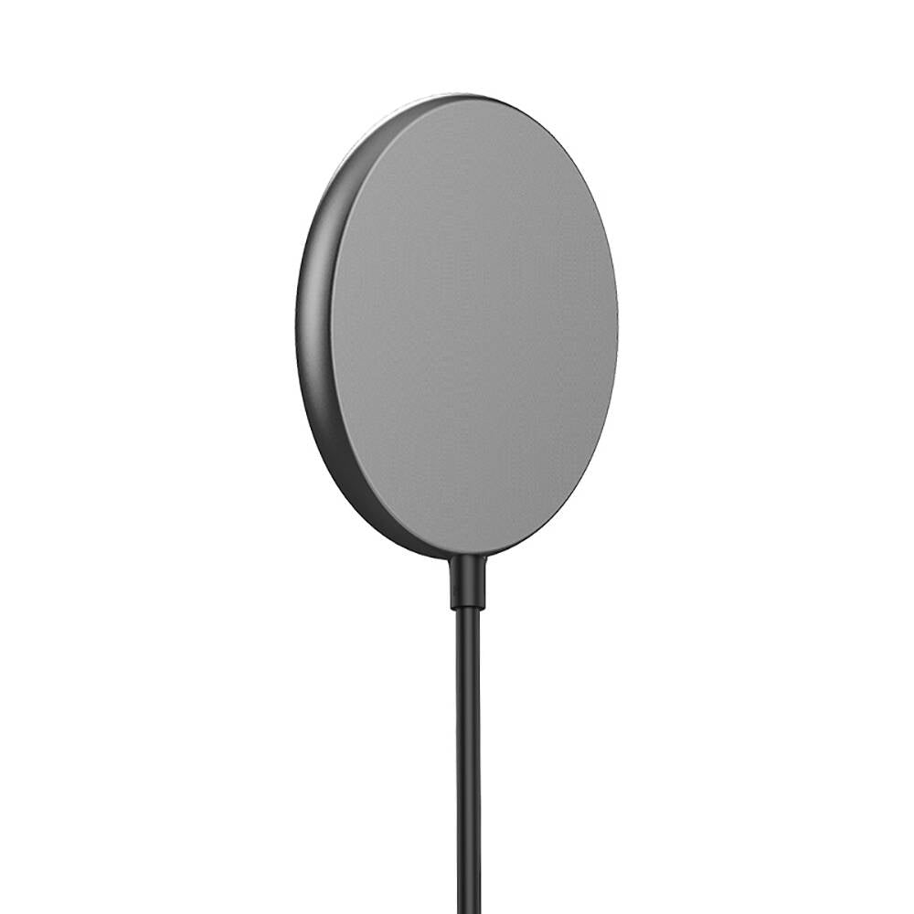 Wiwu Wi-W007 15W Hızlı Şarj Özellikli Magsafe PD Wireless Şarj Aleti Gri