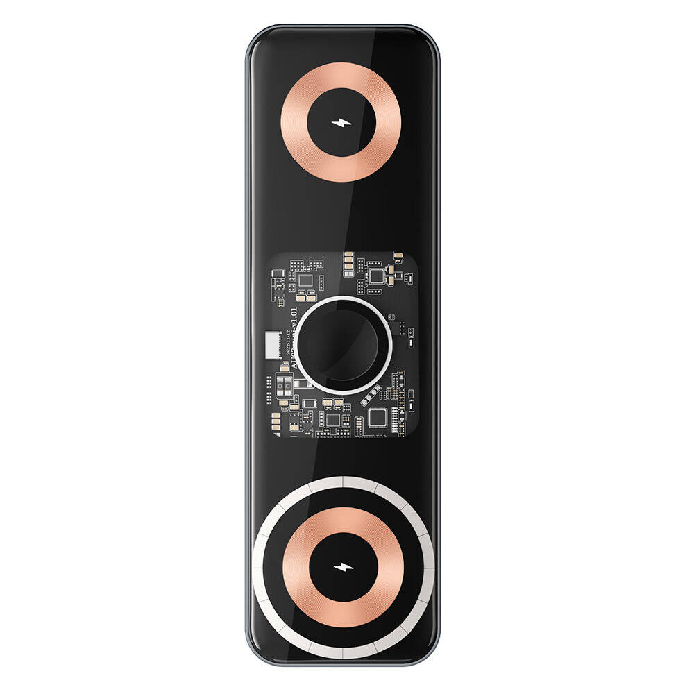 Wiwu Wi-W010 Matrix 3in1 Magnetik Kablosuz Şarj Standı Siyah
