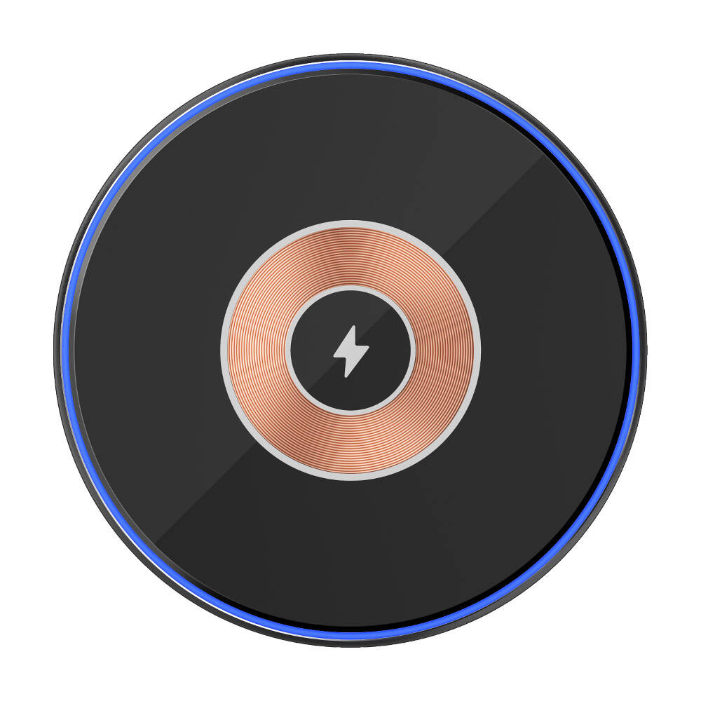 Wiwu Wi-W013 Quantus 15W Hızlı Şarj Özellikli Masaüstü Wireless Şarj Aleti Siyah