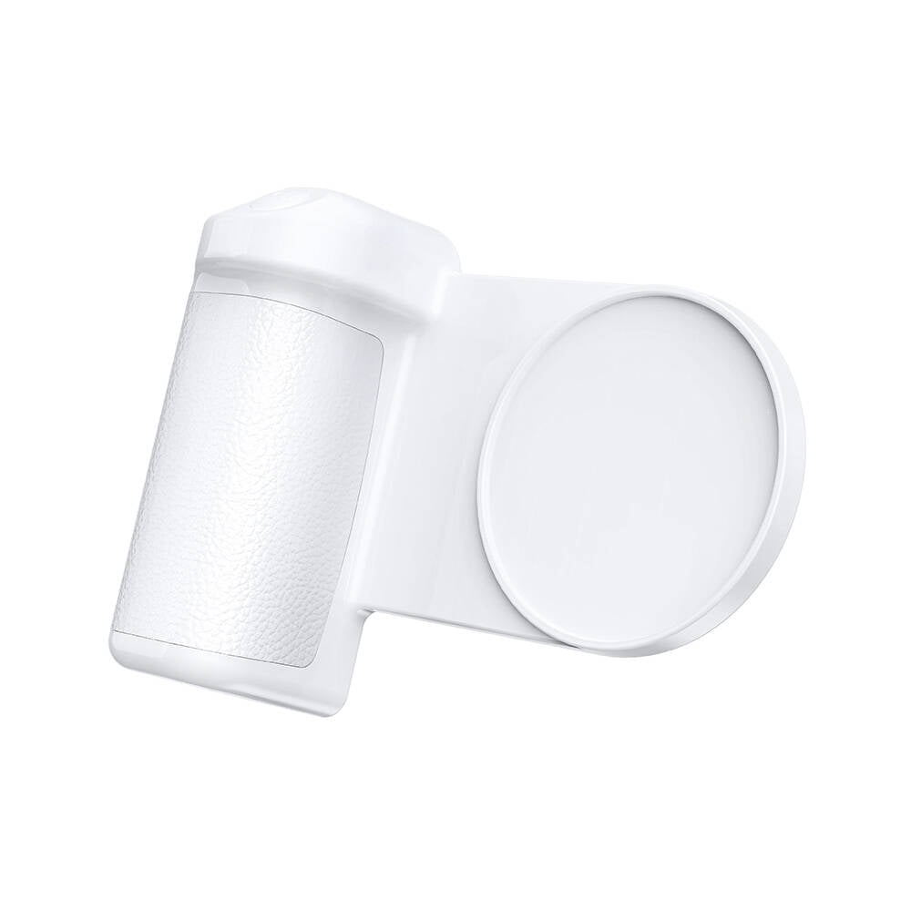 Wiwu Wi-W016 Wireless Şarj ve Bluetooth Selfie Özellikli Kamera Tutamaçlı Powerbank 10W 4500mAh Beyaz