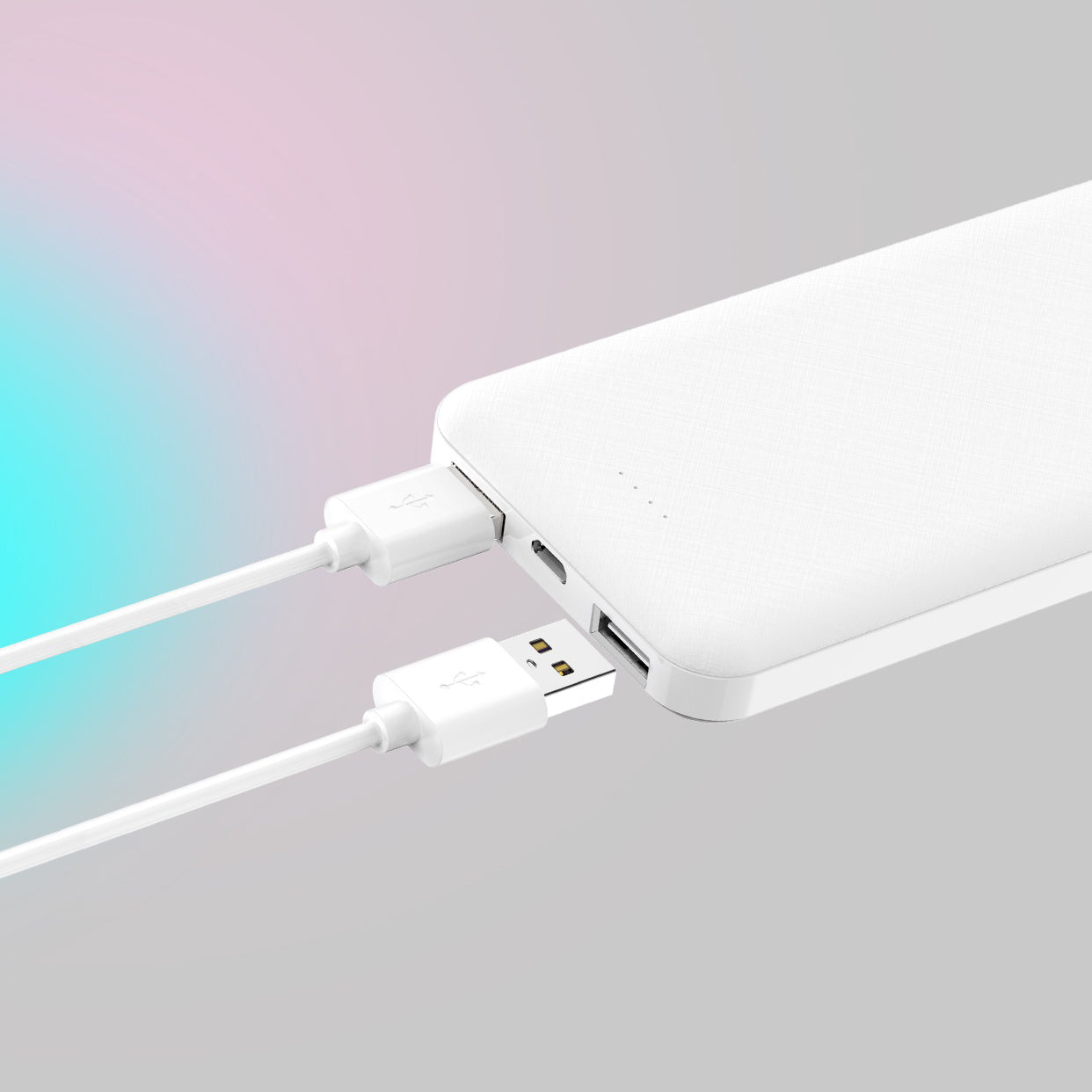 Xipin PX102 Hızlı Şarj Özellikli LED Göstergeli Dual USB Taşınabilir Akıllı Powerbank 10000mAh Siyah