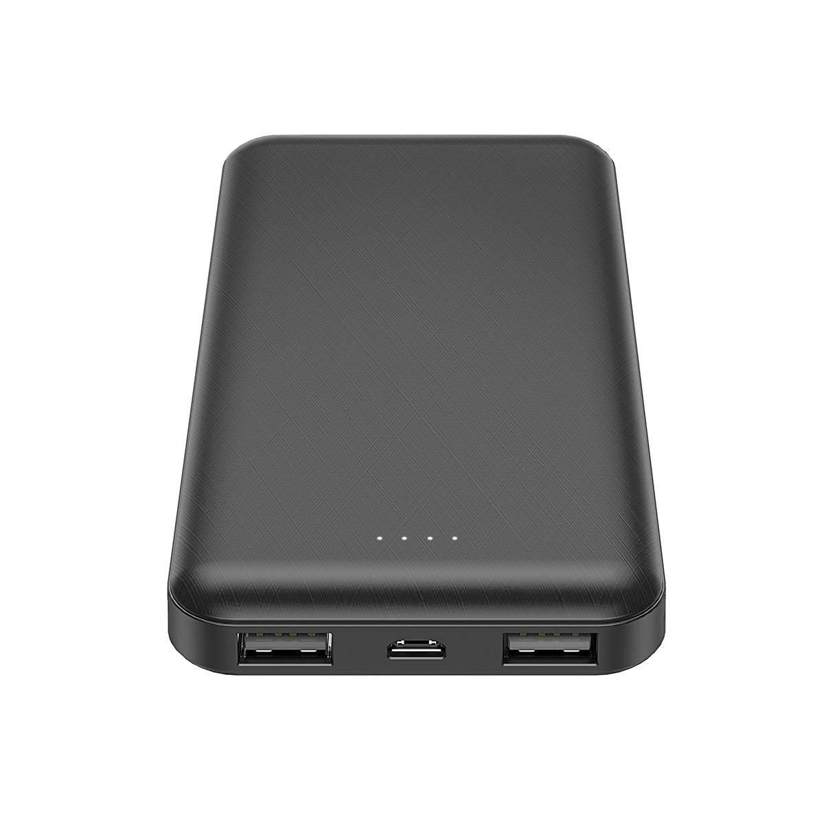 Xipin PX102 Hızlı Şarj Özellikli LED Göstergeli Dual USB Taşınabilir Akıllı Powerbank 10000mAh Siyah