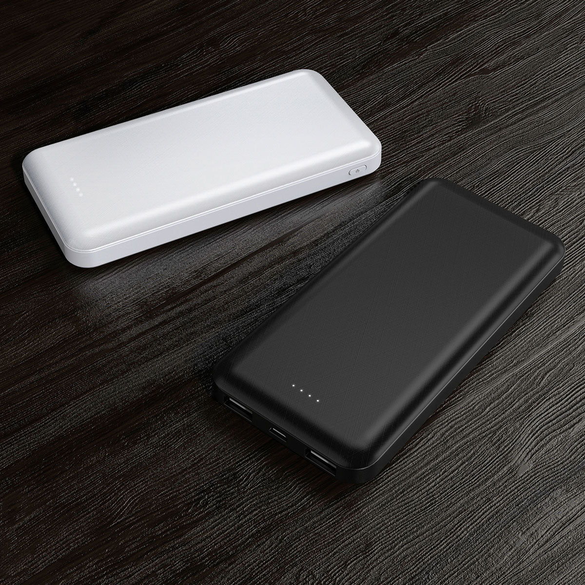 Xipin PX102 Hızlı Şarj Özellikli LED Göstergeli Dual USB Taşınabilir Akıllı Powerbank 10000mAh Siyah